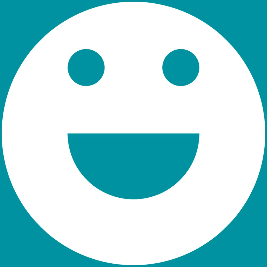 Happy smiling face icon