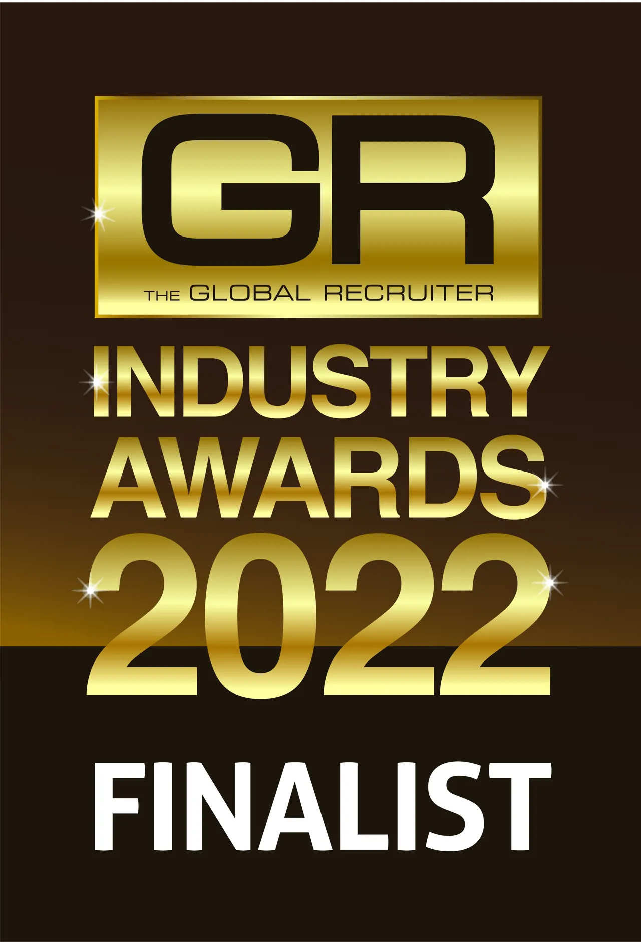 Global Recruiter logo Industry awards 2022 finalist badge