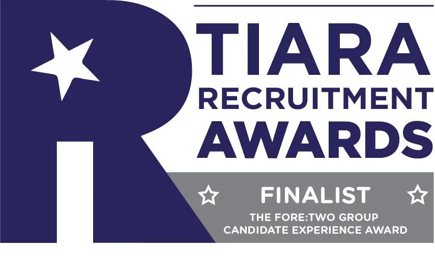 Tiara Recruitment Awards logo Finalist Candidate Experience Award badge